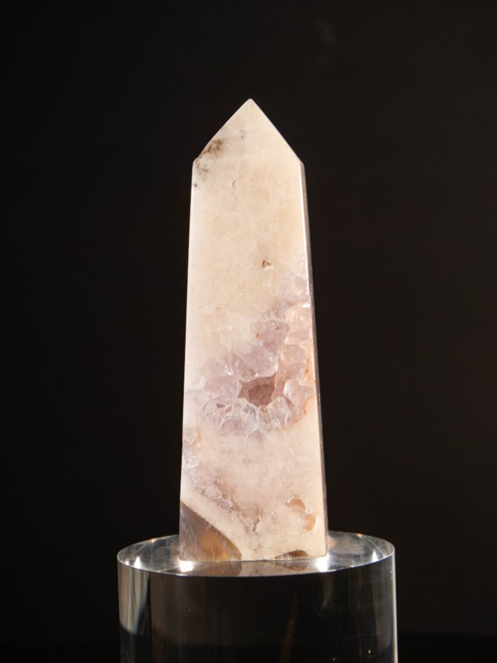 ✨ Druzy Pink Amethyst Crystal Tower 3.2” Obelisk